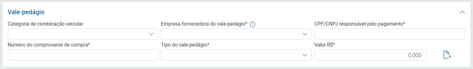 Vale-pedágio do MDF-e