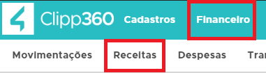 Financeiro Receitas