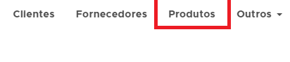 Menu Cadastros - Produtos
