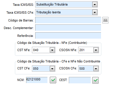 Parametrização aplicada