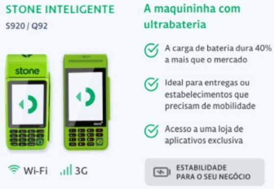 Modelos Stone descontinuados