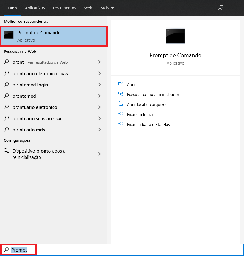 Abrir o Prompt de Comando como administrador no Windows 10