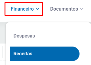 Menu Receitas