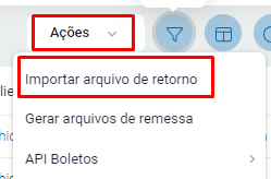 Importar arquivo de retorno