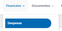 Menu Despesas