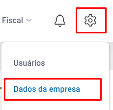 Configurações - Dados da empresa