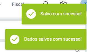 Confirmação da alteração