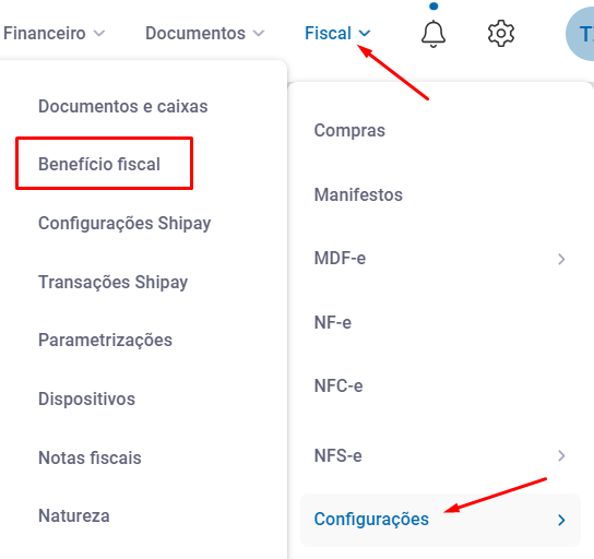 Configurações de Benefício Fiscal no ZetaWeb