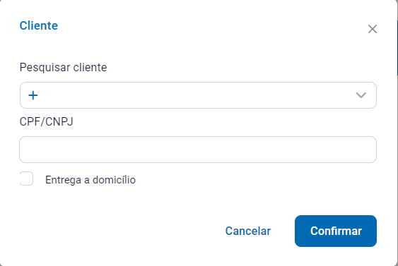 Informar cliente com Alt + F9