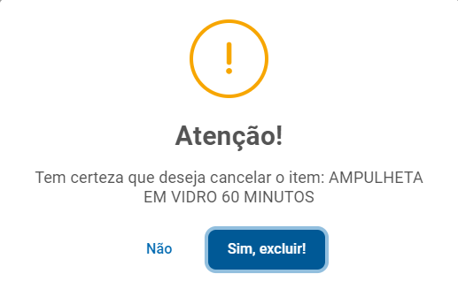 Cancelar último item com Alt + F6