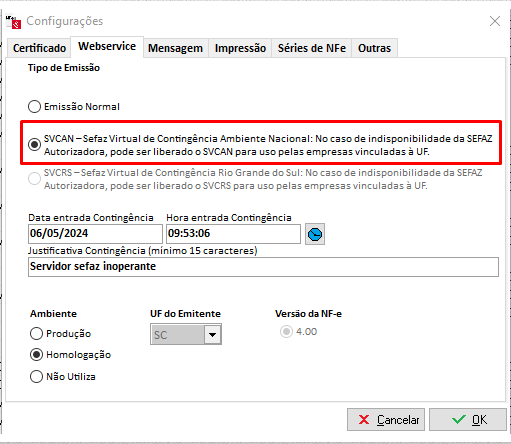 Guia WebService com SVCAN e SVCRS