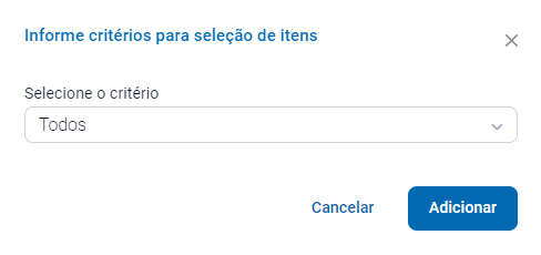 Vincular produto por critério