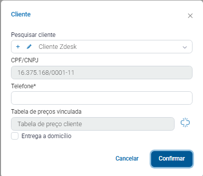 Tabela de preço na NFC-e