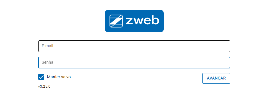 Login do usuario no Terminal ZWeb