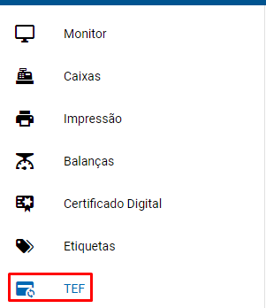Configuracao de TEF no Terminal ZWeb