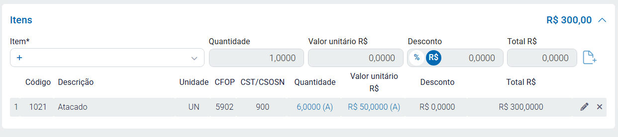 Preço de atacado aplicado na NF-e