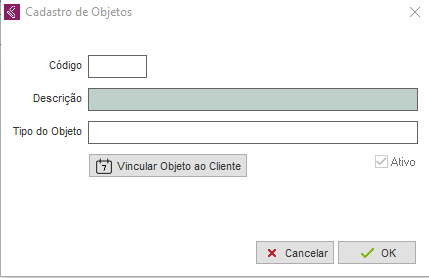 Novo objeto