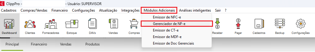 Gerenciador de NFe