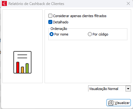 Relatório Controle de Cashback