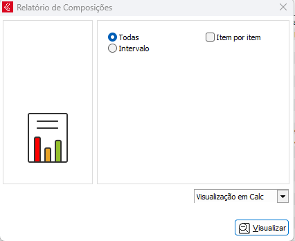 Relatório de Composições efetuadas