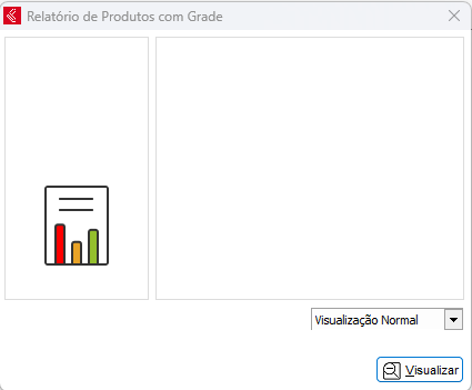 Relatório de Produtos com Grade