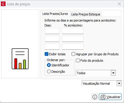 Relatório de Lista de Preços