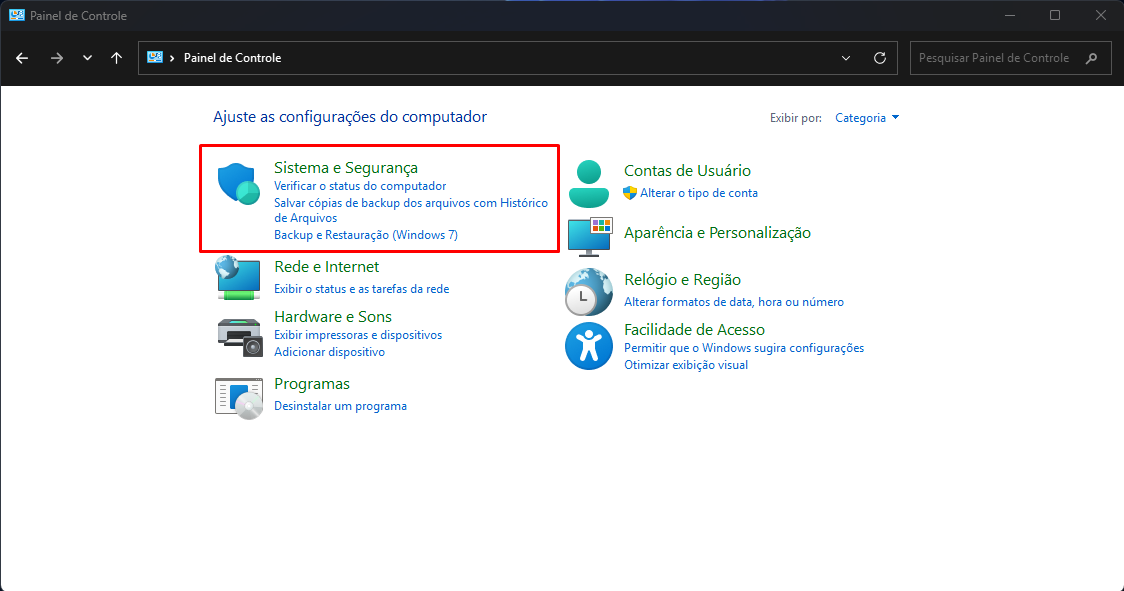 Sistema e Segurança