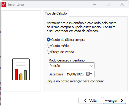 Valor do inventário
