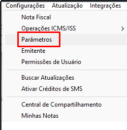 Configurações e Parâmetros