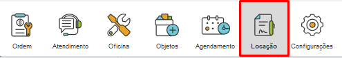 Acesso ao módulo de Locação