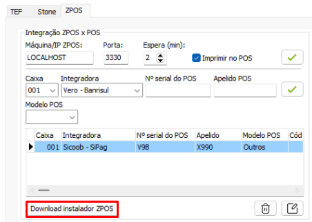 Botão Download Instalador ZPOS