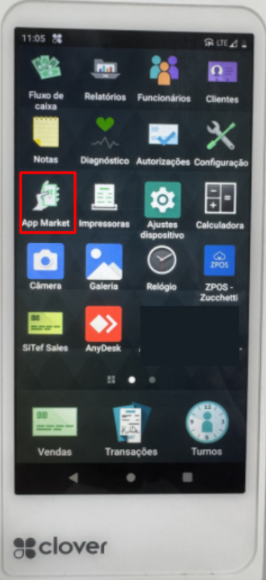 Download do ZPOS na APP MARKET