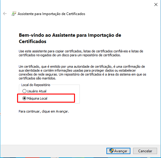 Instalar em Máquina Local