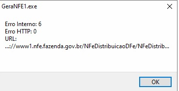 Erro Interno com certificado A3