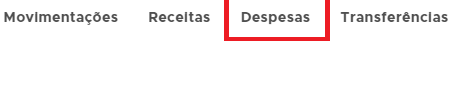 Menu Financeiro Despesas
