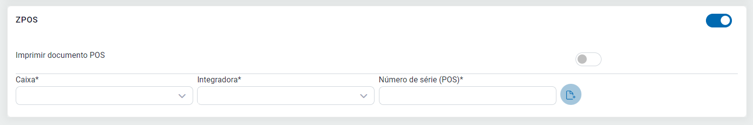 Configuração da ZPOS