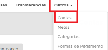 Menu Financeiro - Contas