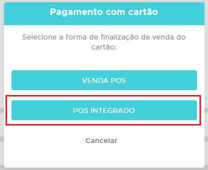 POS INTEGRADO na transmissão