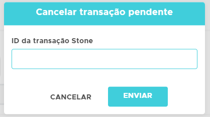 ID da Transação Stone