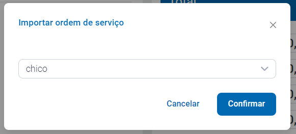 Selecionar OS no PDV