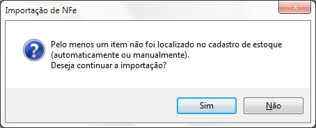Item não localizado