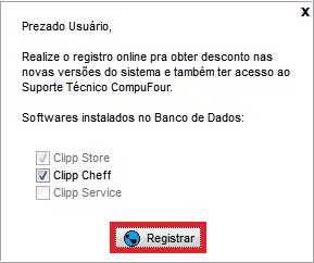 Registro do Clipp Cheff