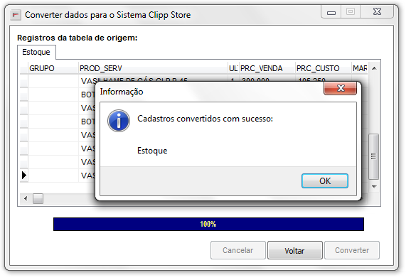 Conferir dados antes de converter