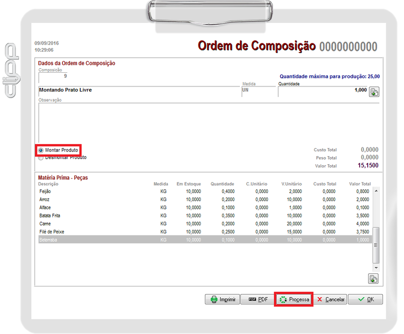Ordem do Prato Livre