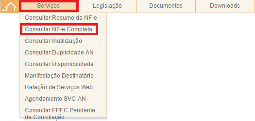 Consultar NFe Completa