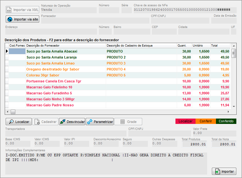 Dados do XML na tela
