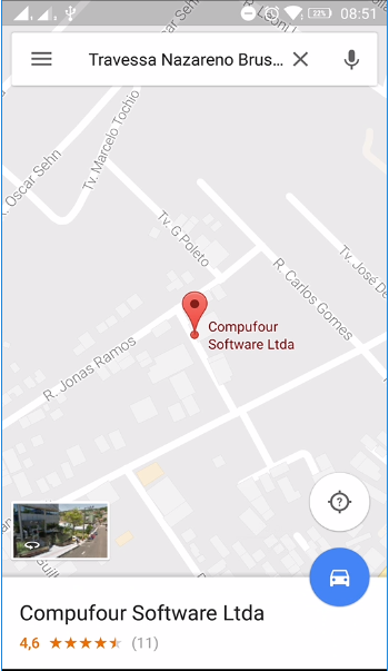 Localização do cliente no Google Maps
