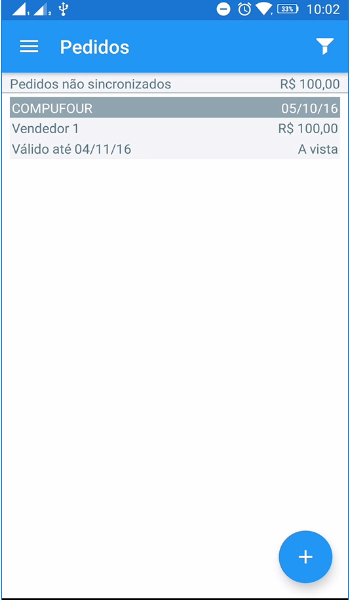 Consulta de pedidos