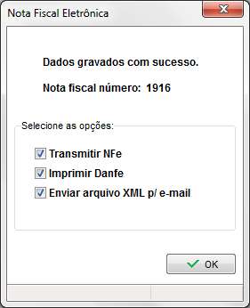 Transmissão da NFe no Clipp Store