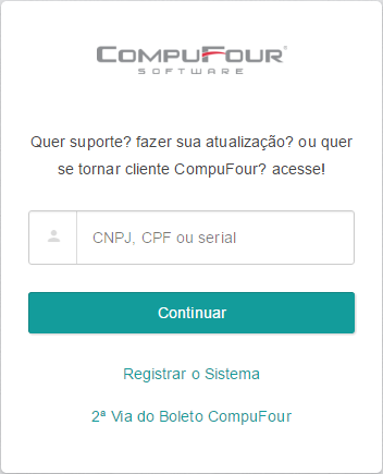 Informar serial no site